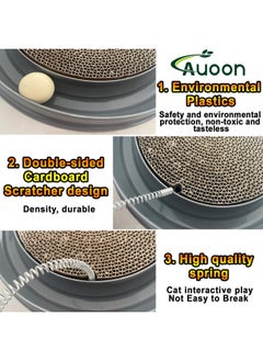 AUOON Cat Scratcher Toy, Cat Toy, Scratch pad,Scratching Toy,Post Pad Interactive Training Exercise Mouse Play Toy with Ball (Gray) - pzsku/ZB034A5CA2F6C29D7900FZ/45/_/1737031655/b31edc4c-733c-4fdd-b21e-b118a1ea3b44