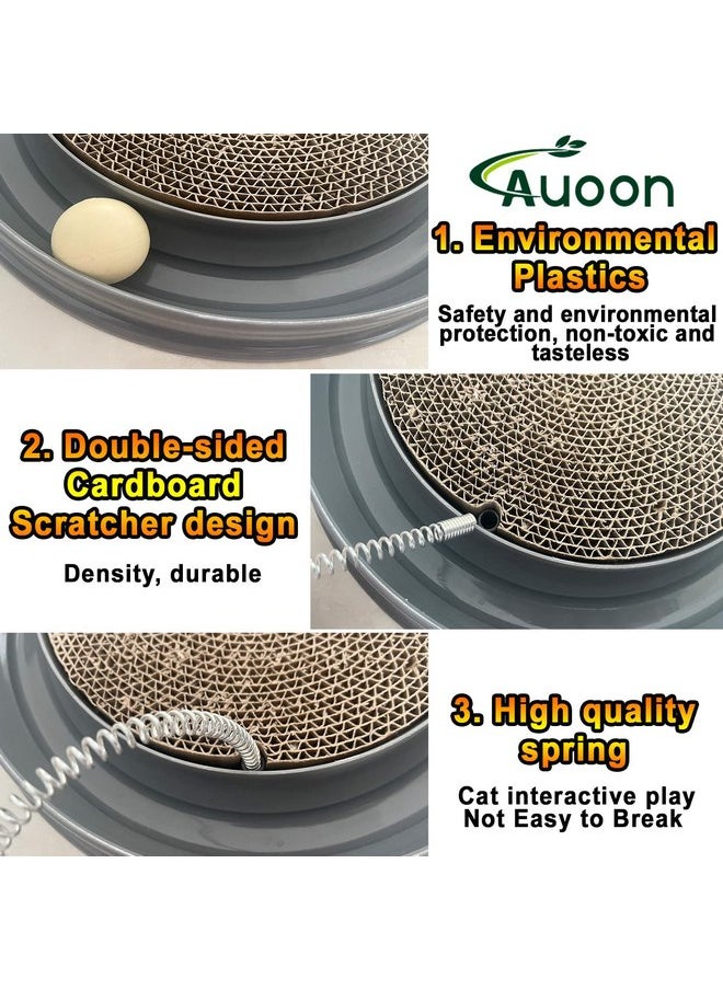 AUOON Cat Scratcher Toy, Cat Toy, Scratch pad,Scratching Toy,Post Pad Interactive Training Exercise Mouse Play Toy with Ball (Gray) - pzsku/ZB034A5CA2F6C29D7900FZ/45/_/1737031655/b31edc4c-733c-4fdd-b21e-b118a1ea3b44