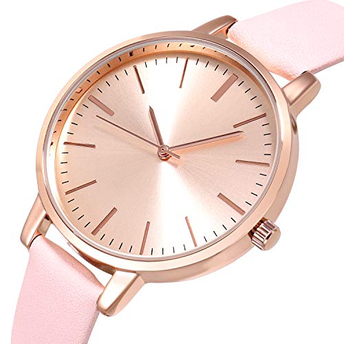 KIMOMT Women's Watches Leather Band Luxury Quartz Watches Waterproof Fashion Creative Wristwatch for Women Ladies - Image 2