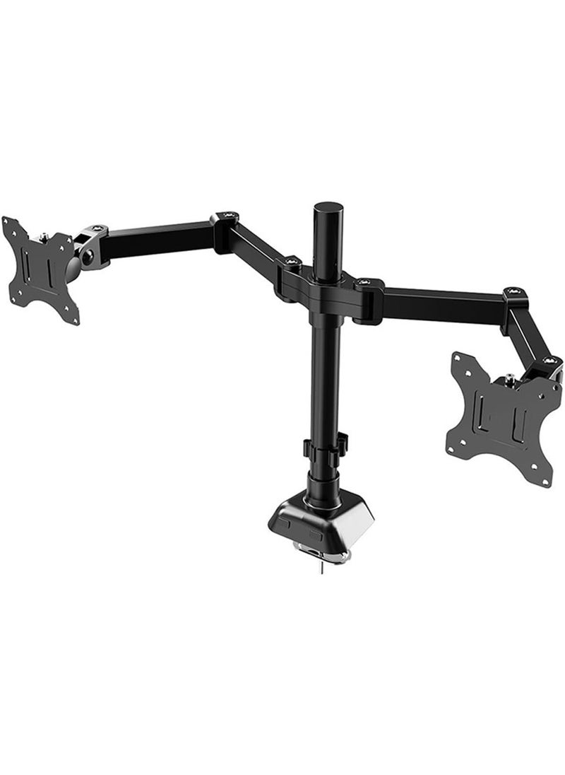 Generic FH Flash Hawk Dual Monitor Stand, Holds Up to 2 Monitors up to 32 Inch, VESA 75x75/100x100mm, Each Arm Supports 9Kg – Home Office Monitor Mount  - Image 1