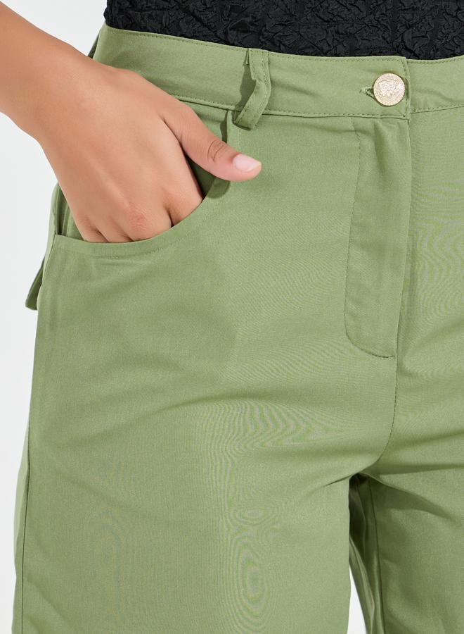 Styli Solid Wide Leg Full Length Pants  - Image 3