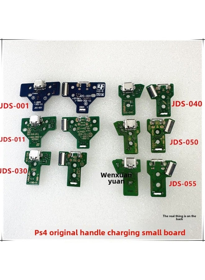 PS4 Handle Breathing Light Charging Triangle Small Plate PS4 Handle Charging Interface PS4 Handle Charging Socket-Product Color:PS4 (12 Pin Charging Cable)