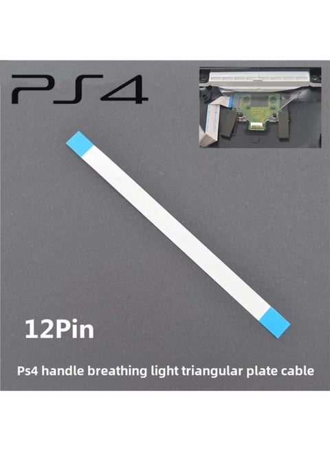 PS4 Handle Breathing Light Charging Triangle Small Plate PS4 Handle Charging Interface PS4 Handle Charging Socket-Product Color:PS4 (12 Pin Charging Cable)