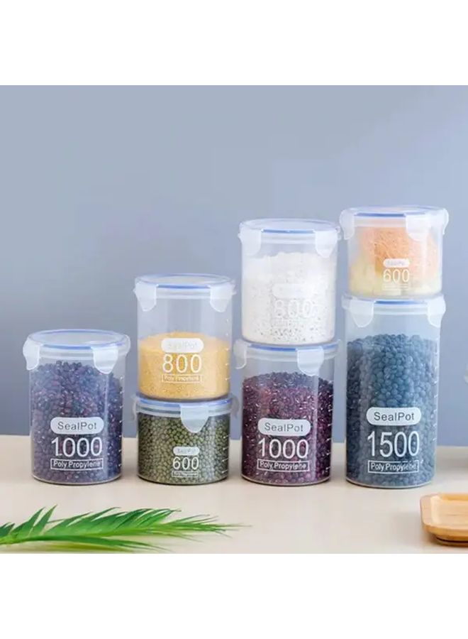 1500 مل حاويات تخزين طعام شفافة مع أغطية علوية قابلة للطي محكمة الإغلاق قابلة للتكديس قابلة لإعادة الاستخدام بلاستيك متين - Image 2