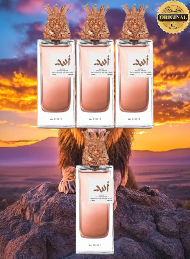 إليكسر 4 قطع عطر اسد رقم 222217 85 مل - Image 1