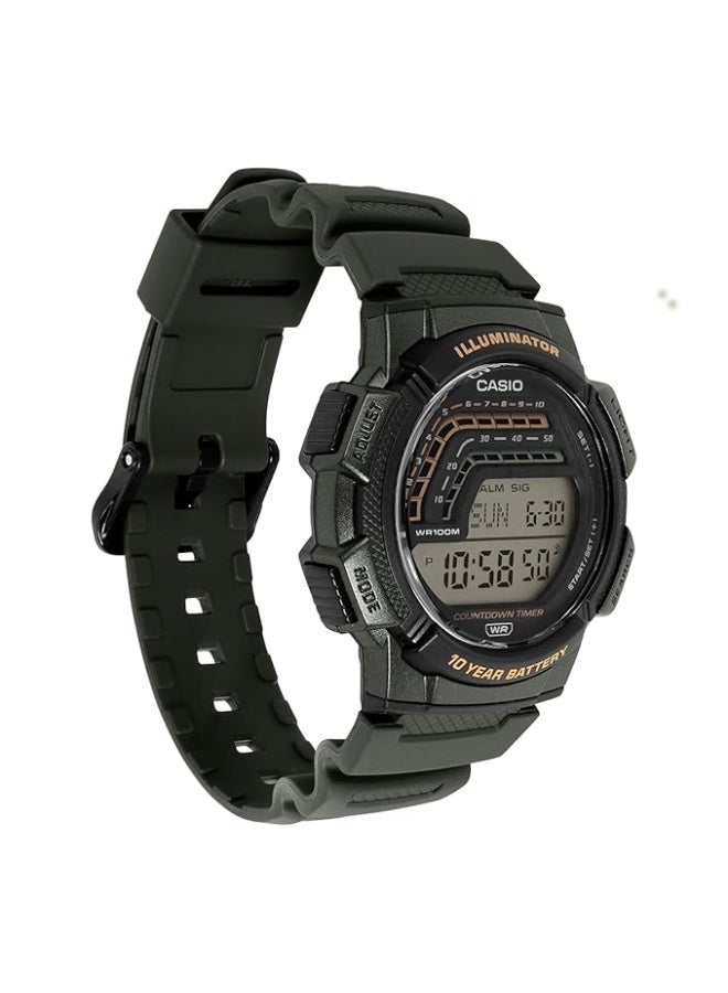 Casio WS-1800-3AVDF Youth Digital Clear Men's Watch - Image 1
