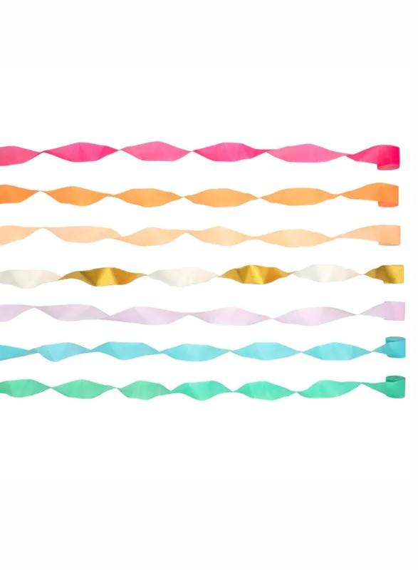 Meri Meri Bright Crepe Paper Streamers