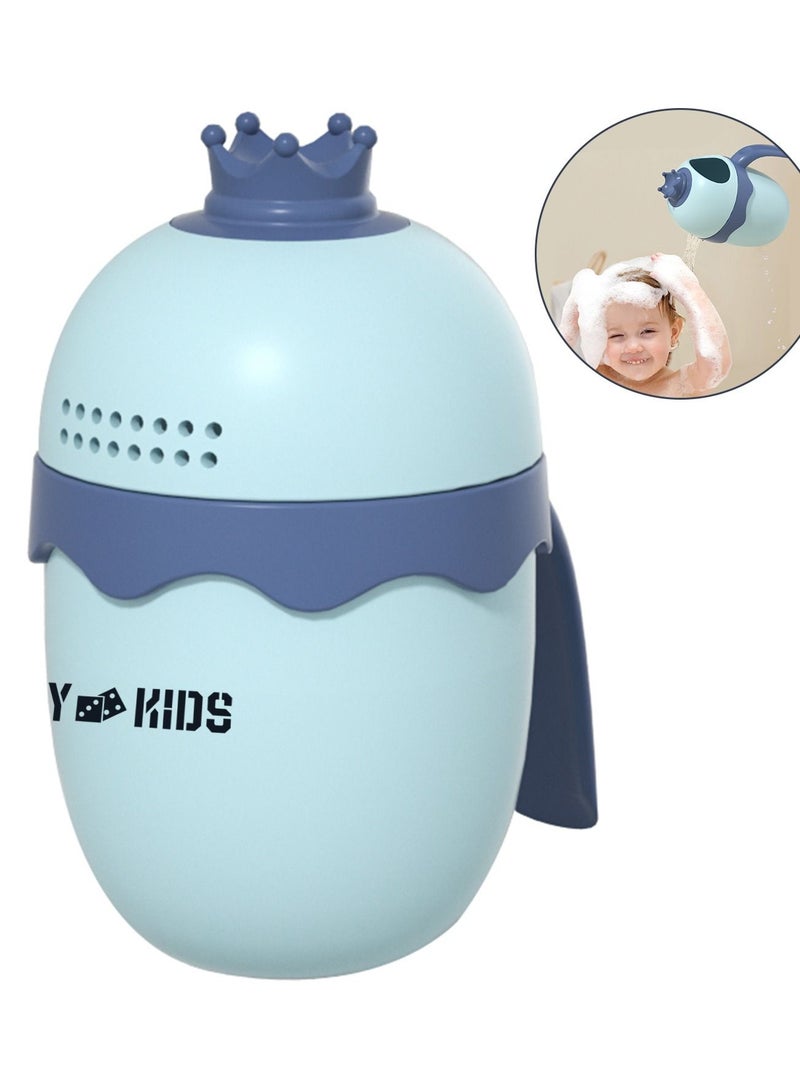 Eazy Kids Eazy Kids Royal Baby Head Shampoo Wash Rinse Shower Mug - Blue, 500ml  - Image 1