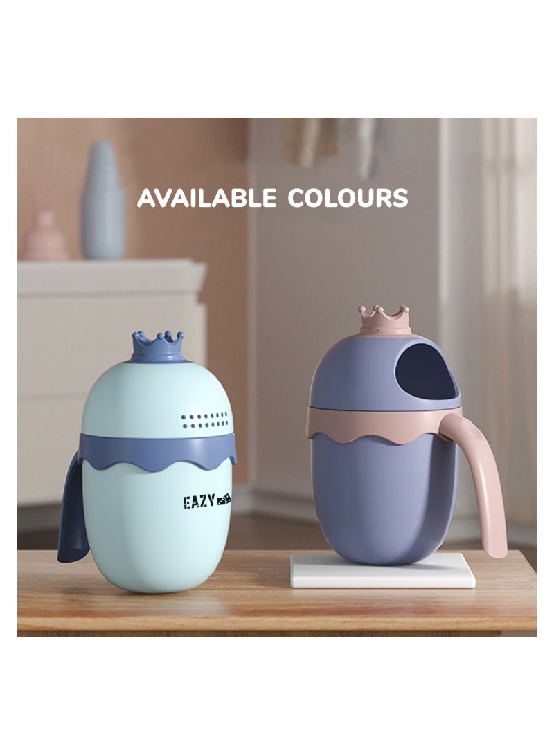 Eazy Kids Eazy Kids Royal Baby Head Shampoo Wash Rinse Shower Mug - Blue, 500ml  - Image 3