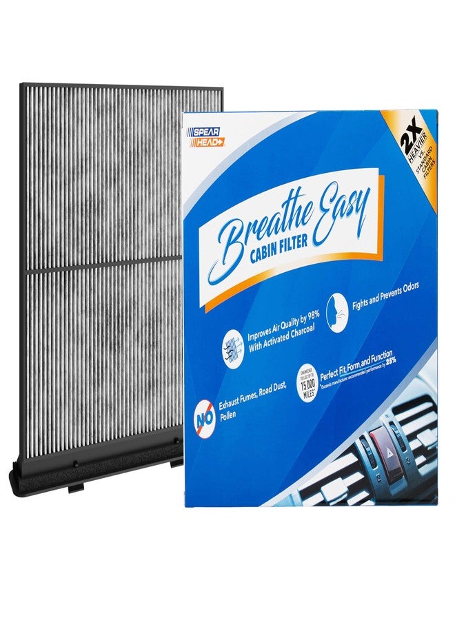 Spearhead Odor Defense Breathe Easy AC & Heater Cabin Filter, Fits 2019-23 Forester Like OEM, Up to 25% Longer Lasting w/Activated Carbon (BE-277) - Image 1