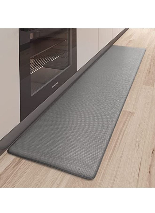 Generic - Anti Fatigue Kitchen Mat Waterproof PVC Kitchen Rugs Non Slip Washable Heavy Duty Kitchen Runner Easy Clean Kitchen Floor Mat Oil Resistant (Grey 44x150cm) - Image 1