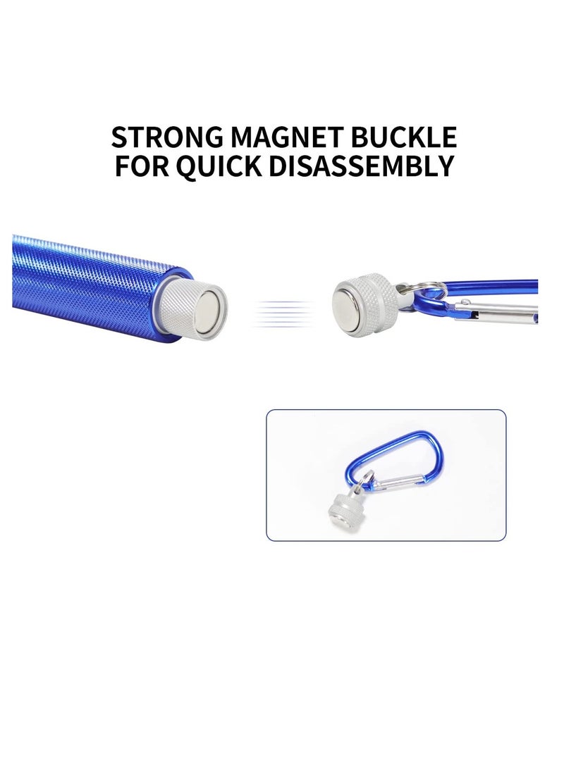 Golf Clean Tool Set, Golf Club Groove Sharpener, Re-Grooving Cleaning Tool for Wedges Irons with Magnetic Connection Design (Blue)