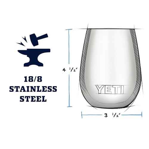 YETI Rambler 10 oz Wine Tumbler, Vacuum Insulated, Stainless Steel with MagSlider Lid, Cape Taupe - Image 4