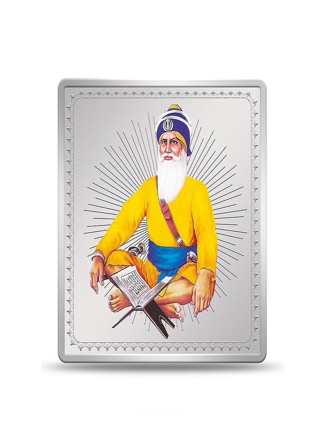 Kundan 20gm (999.9) Baba Deep Singh Silver Colour Bar - Image 1
