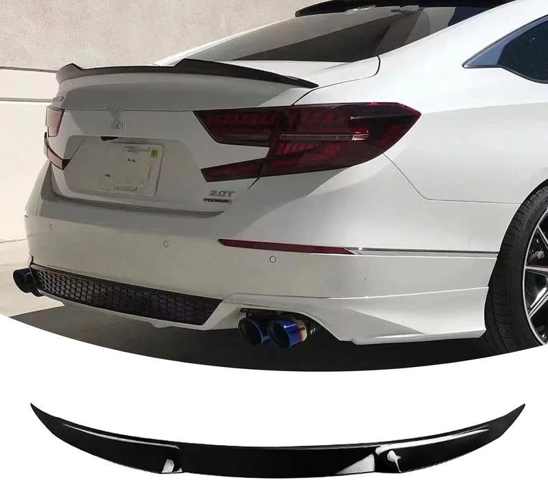 NEESPOC Rear Trunk Spoiler Wing for Honda Accord 10th Gen 2018-2022 Sedan - Gloss Black ABS Plastic - Image 1