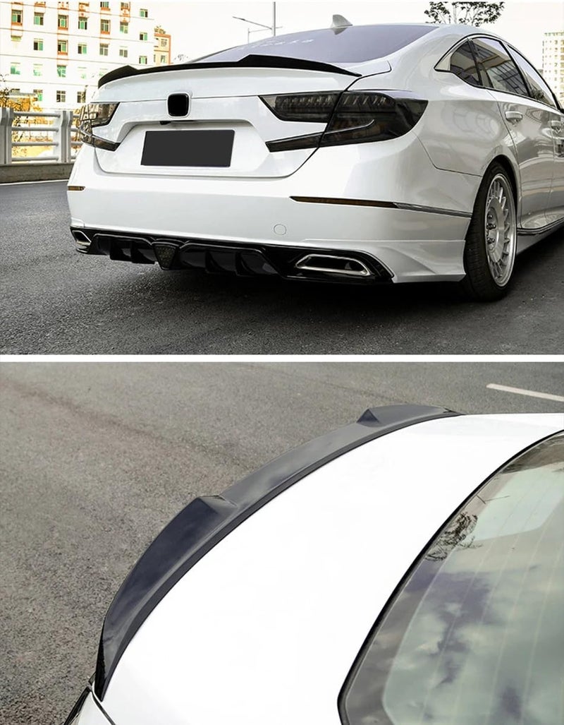 NEESPOC Rear Trunk Spoiler Wing for Honda Accord 10th Gen 2018-2022 Sedan - Gloss Black ABS Plastic - Image 4