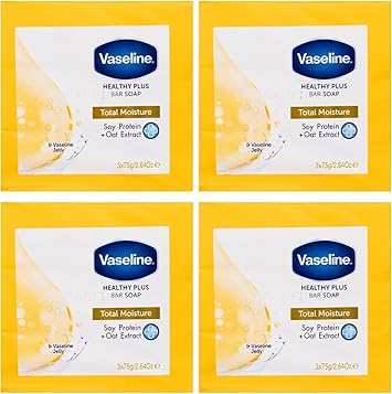 Vaseline صابون فازلين هيلثي بلس ترطيب كامل 12 × 75 جرام عبوة من 12 - Image 3