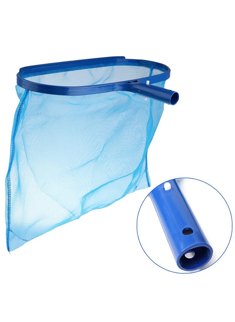 SYOSI - Swimming Pool Deep Skimmer Net with 20" 46" Telescopic Pole Leaf Skimmer Fine Mesh Net Rake Net for Cleaning Above Ground Inground Pool Hot Tub Spa Pond with Pole - Image 1