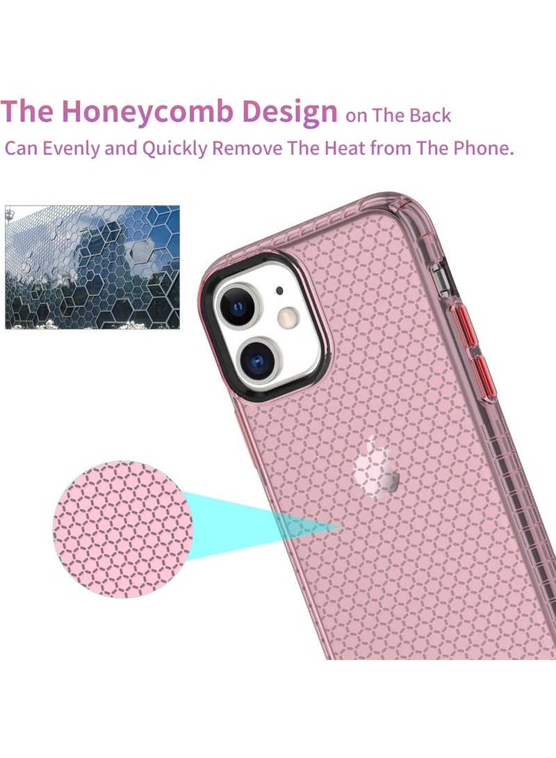 بروتيكت جراب PROTECT شفاف كريستالي متوافق مع iPhone 12 و iPhone 12 Pro | مقاوم للاصفرار | حماية كاملة بزوايا معززة ضد الصدمات | تصميم نحيف وخفيف | لون وردي شفاف - Image 2
