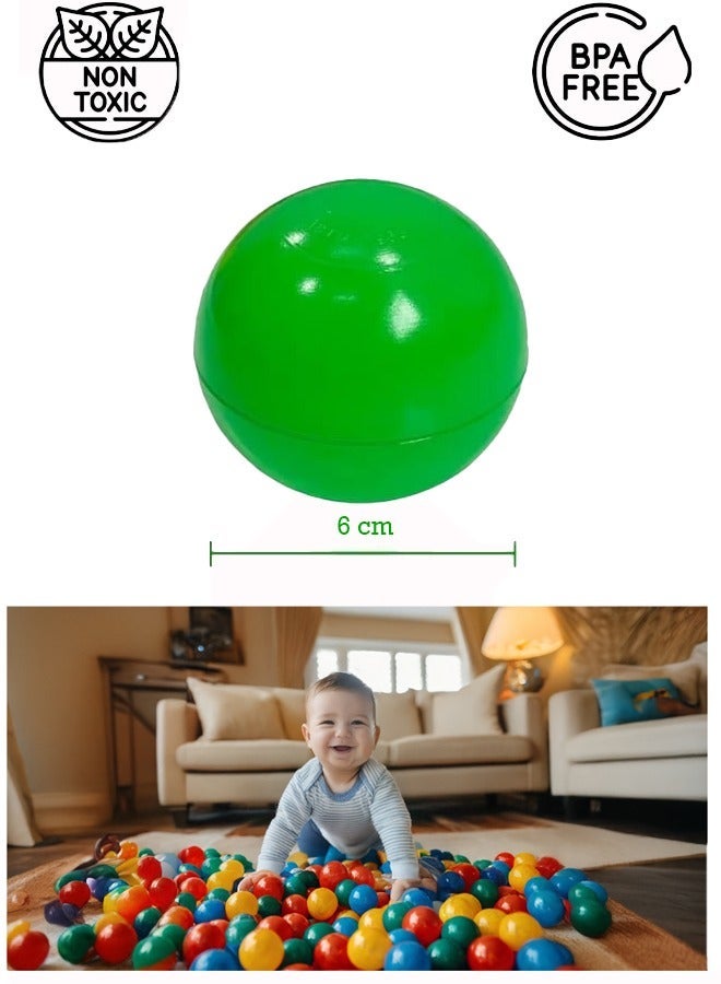 BKMax Soft Ball |Multi-Colour Plastic Ocean Balls for Kids |Safe & Durable Play Balls | Ideal for Playpens, Pools, & Indoor/Outdoor |Non-Toxic & BPA-Free |Set of 50 |Vibrant Colours | Gift item | Baby toy (Size 6cm) (Pack of 50Pcs) - Image 3