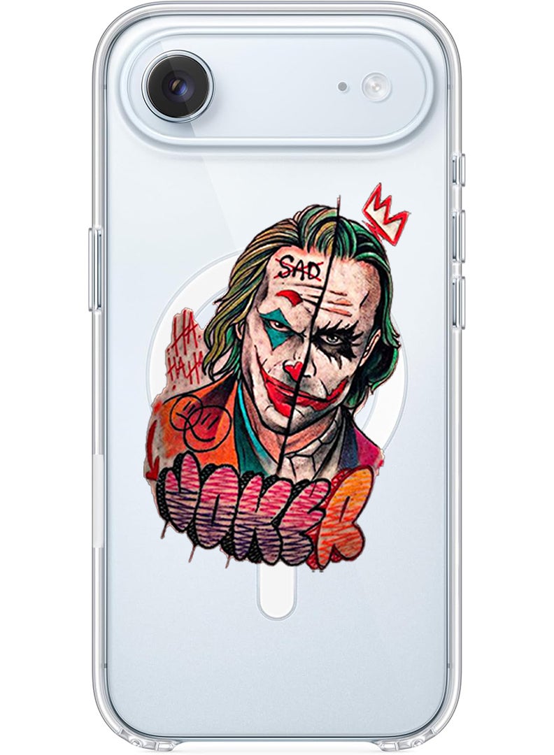 Theodor Magnetic Case for Apple iPhone 17 Air Compatible with MagSafe Wireless Charging, Shockproof Phone Bumper Cover - Joker - Image 1