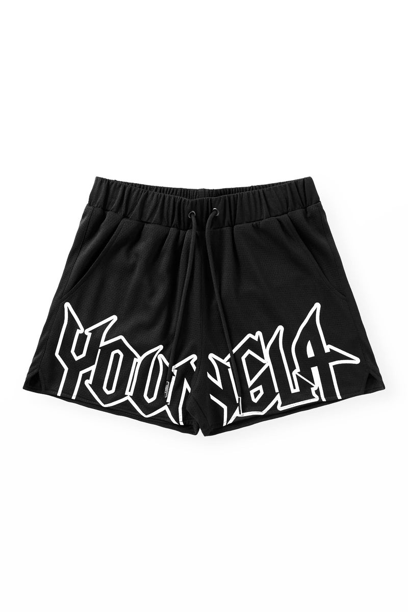 YOUNGLA Summer Mesh Quick-Dry Gym Shorts sky blue