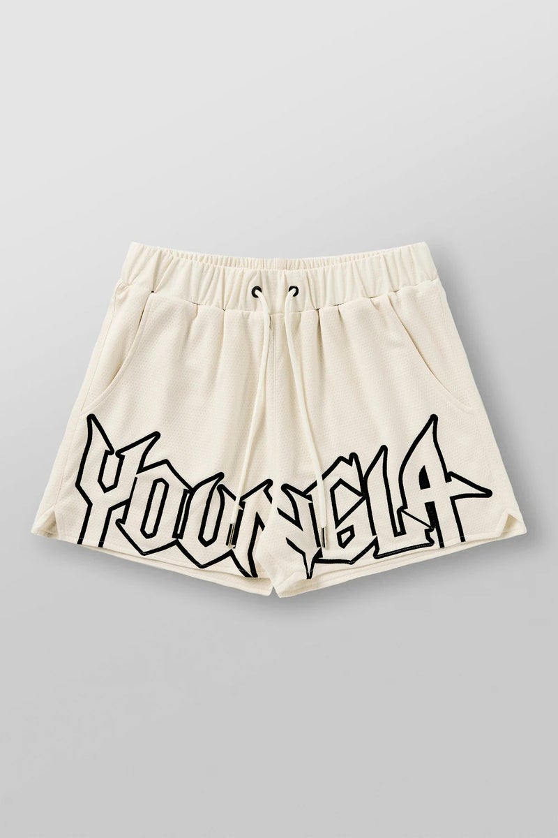 YOUNGLA Summer Mesh Quick-Dry Gym Shorts sky blue
