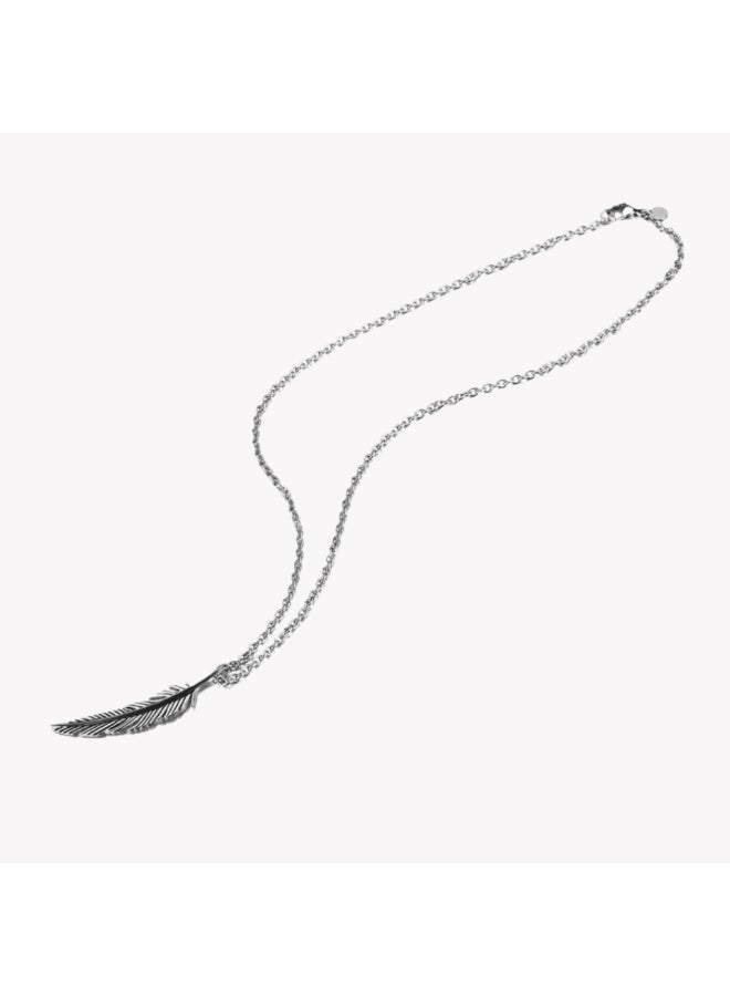 زنك قلادة زينك النسائية من الفولاذ المقاوم للصدأ الفضي | ZFNL005B - Image 2