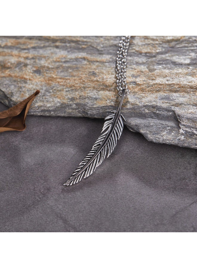 زنك قلادة زينك النسائية من الفولاذ المقاوم للصدأ الفضي | ZFNL005B - Image 4