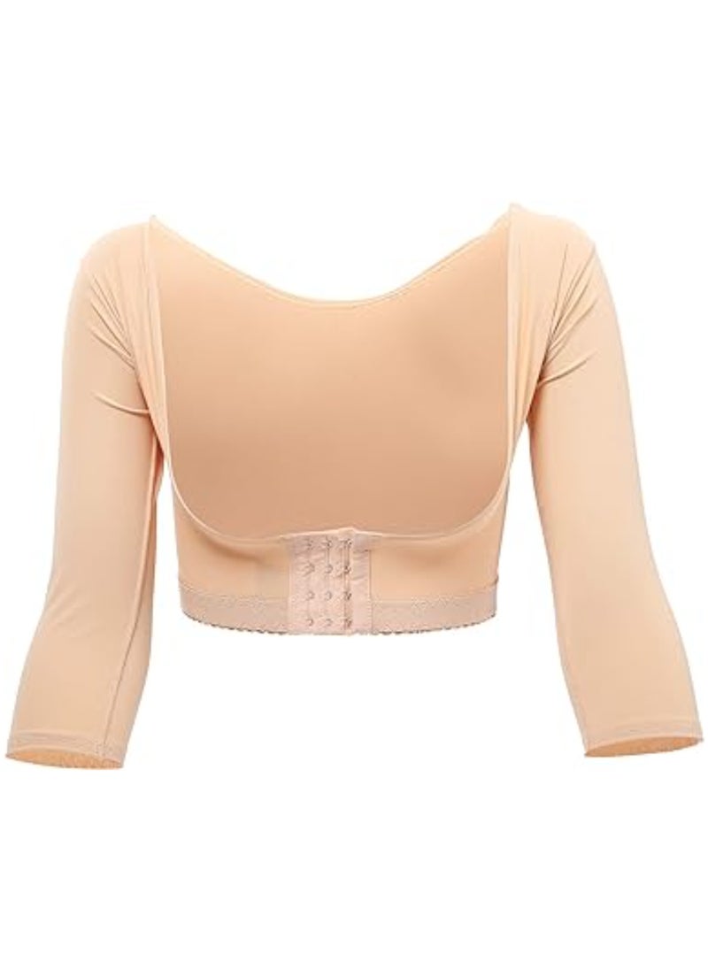 SYOSI Arm Shaper for Women, Arm Compression Sleeves for Women, Post Surgery Humpback Posture Corrector, Shapewear Tops, Women Support Chest Brace Up Upper Arm Shaper Slimmer, Posture Corrector Tops (M)  - Image 1