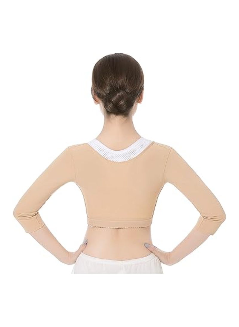SYOSI Arm Shaper for Women, Arm Compression Sleeves for Women, Post Surgery Humpback Posture Corrector, Shapewear Tops, Women Support Chest Brace Up Upper Arm Shaper Slimmer, Posture Corrector Tops (M)  - Image 3