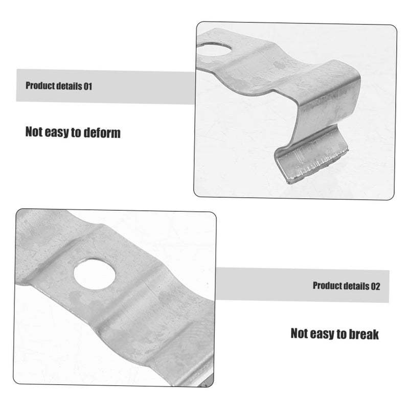 50pcs Manganese Steel Mounting Clips For Fluorescent Tube And LED Lamp Installation - Image 4