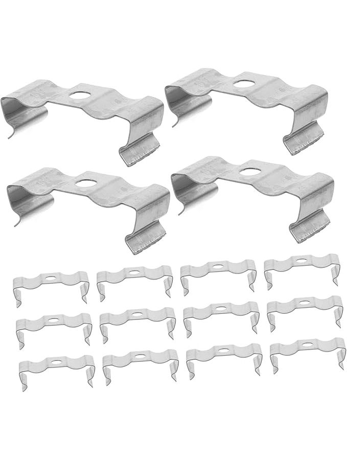 50pcs Manganese Steel Mounting Clips For Fluorescent Tube And LED Lamp Installation - Image 1