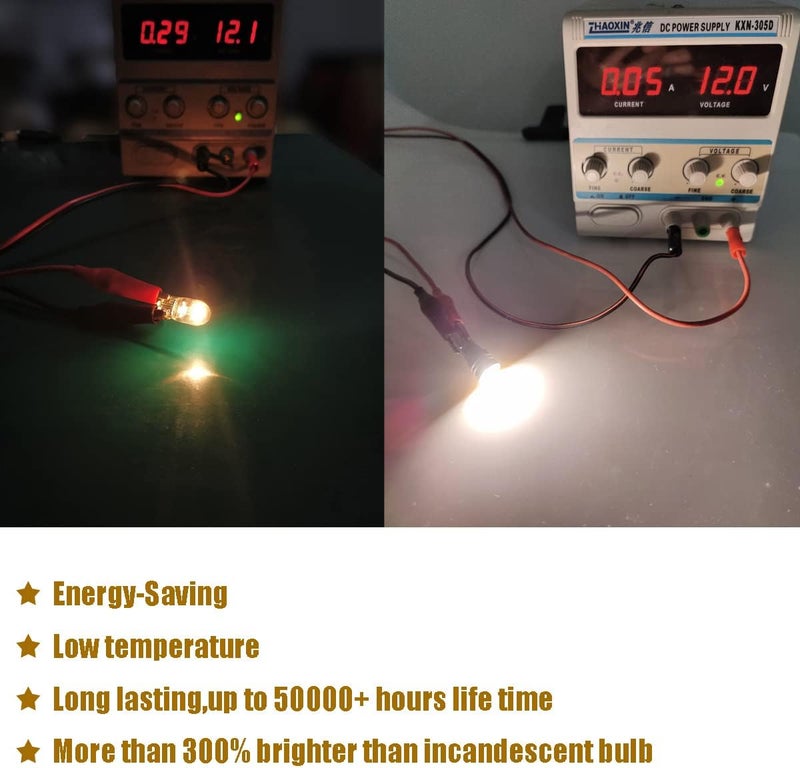 iBrightstar Extremely Bright 3030 Chipsets 168 175 194 2825 W5W T10 Wedge LED Bulbs for License Plate Interior Map Dome Trunk Lights, Warm White - Image 3