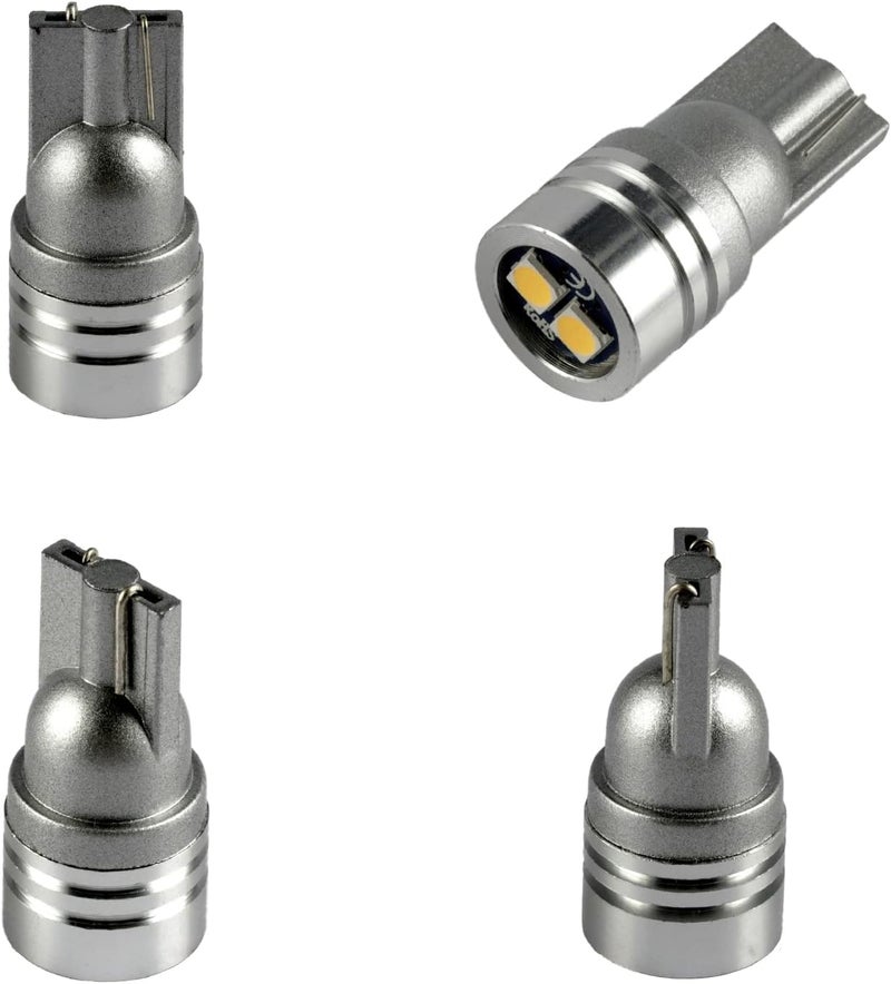 iBrightstar Extremely Bright 3030 Chipsets 168 175 194 2825 W5W T10 Wedge LED Bulbs for License Plate Interior Map Dome Trunk Lights, Warm White - Image 4