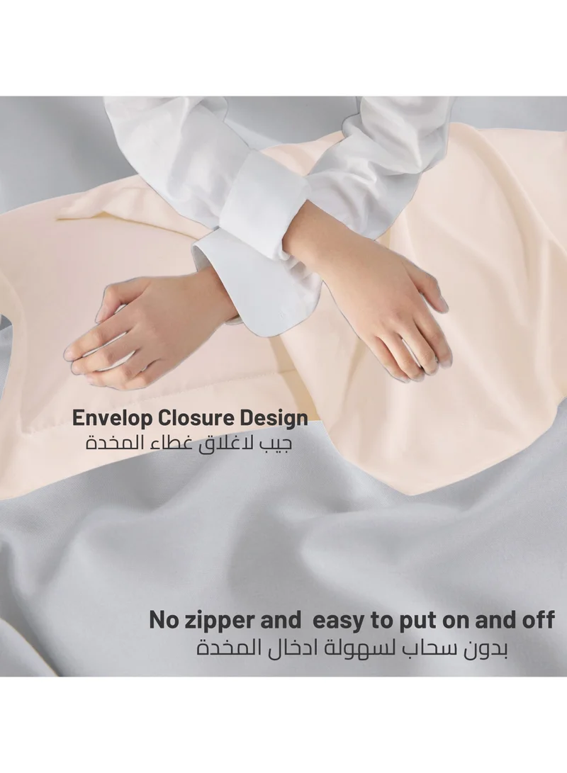 Donetella Standard Pillowcase Set of 2, Size 50x75 cm, Ultra Soft Brushed Microfiber, Envelope Closure, Durable, Wrinkle & Fade Resistant Pillow Covers