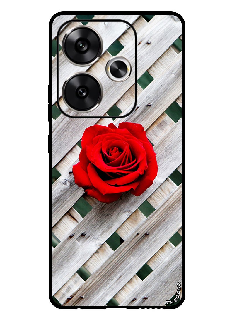 Theodor Protective Case Anti Scratch Shock Proof Bumper Cover For Xiaomi Redmi Turbo 3 rose_fence_wall  - Image 1