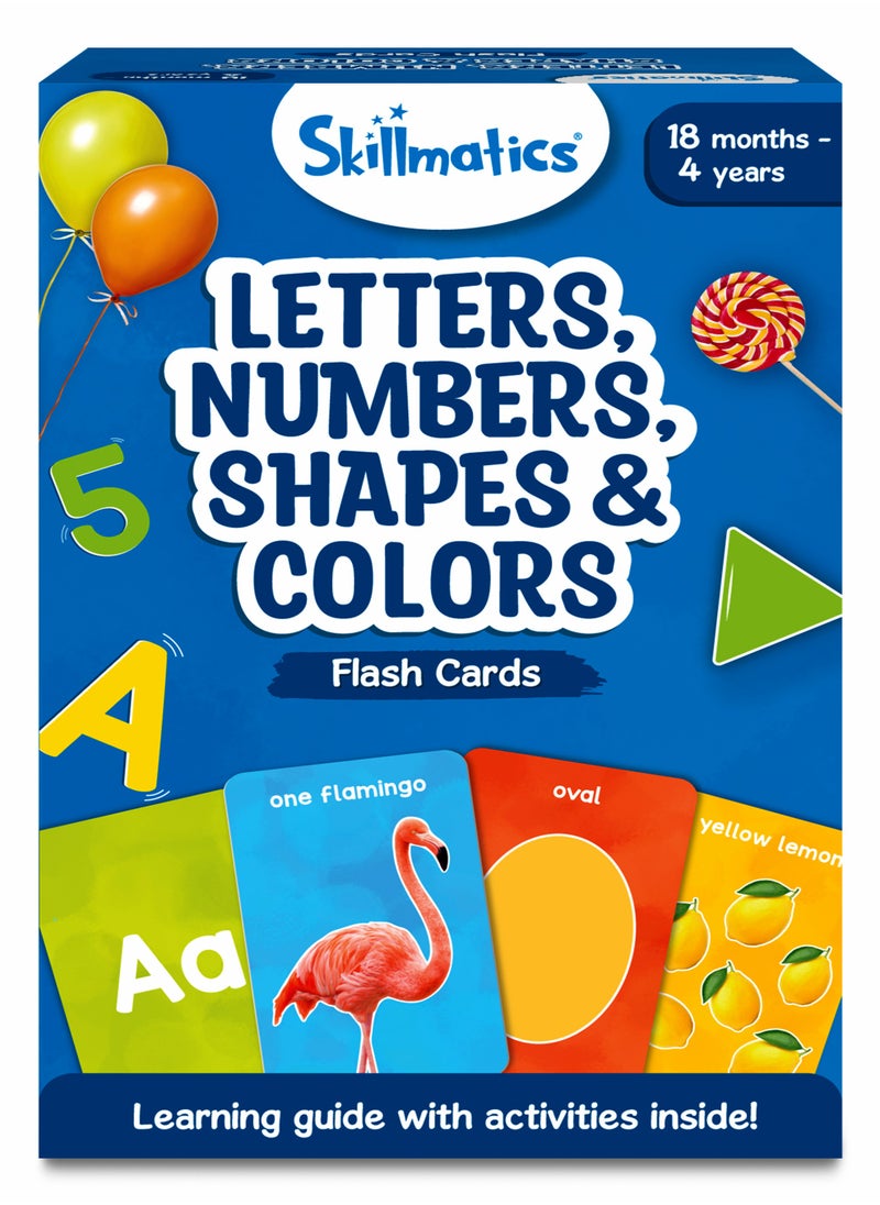 Skillmatics - Letters, Numbers, Shapes & Colors - Thick Flash Cards for Toddlers, Montessori Toys, Preschool Learning Activities, Learning Aids, Gifts for Kids Ages 1, 2, 3, 4 Years - Image 1