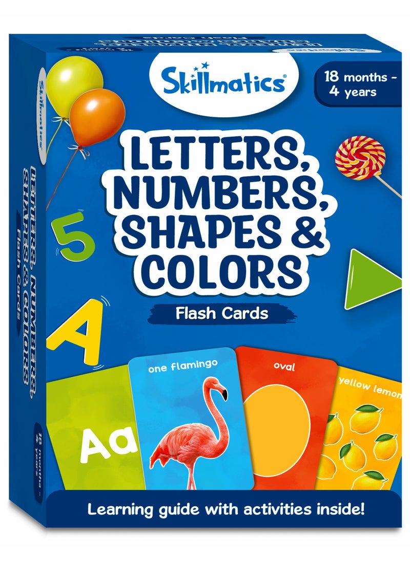 Skillmatics - Letters, Numbers, Shapes & Colors - Thick Flash Cards for Toddlers, Montessori Toys, Preschool Learning Activities, Learning Aids, Gifts for Kids Ages 1, 2, 3, 4 Years - Image 1