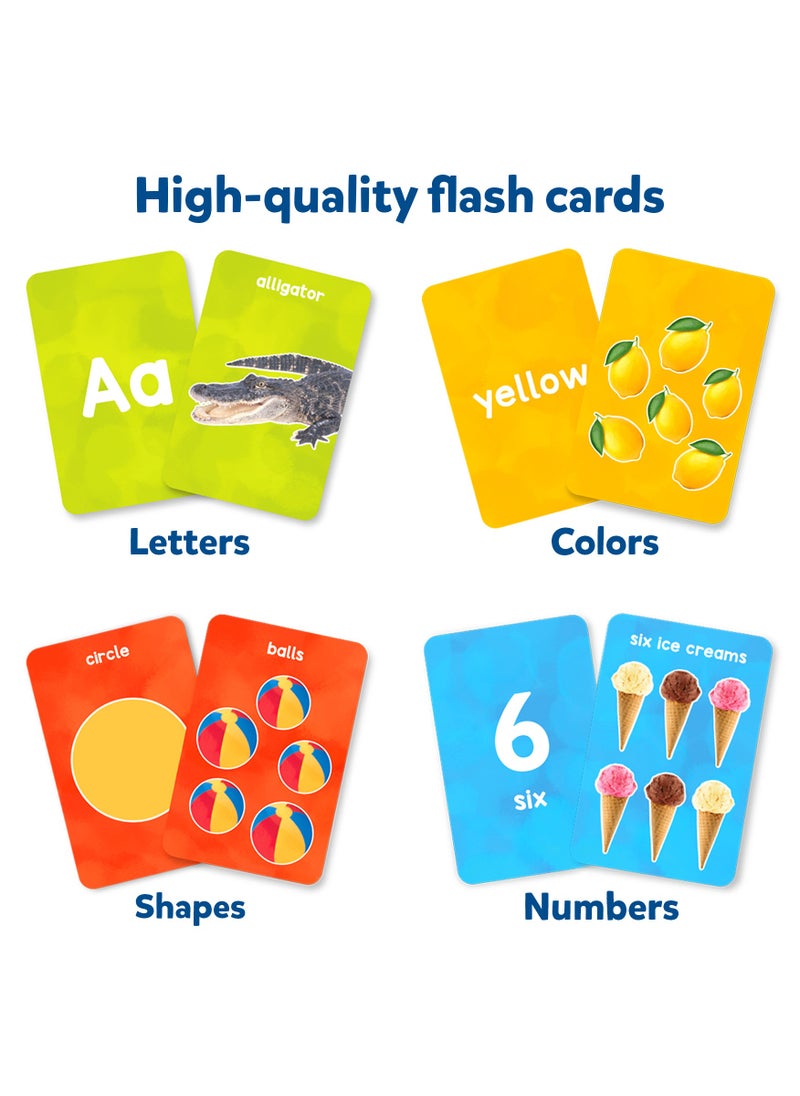 Skillmatics Letters, Numbers, Shapes & Colors - Thick Flash Cards for Toddlers, Montessori Toys, Preschool Learning Activities, Learning Aids, Gifts for Kids Ages 1, 2, 3, 4 Years  - Image 2
