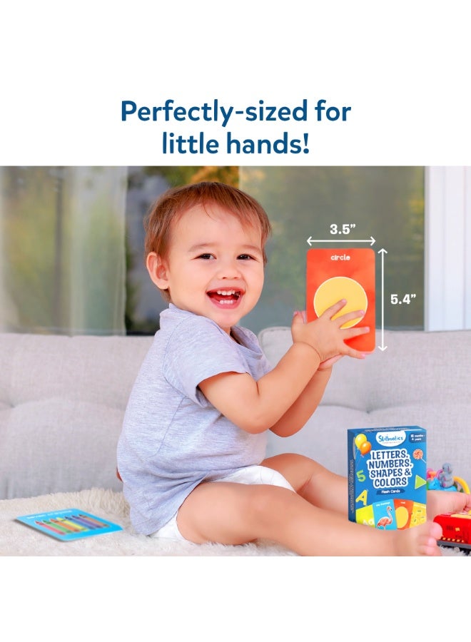 Skillmatics Letters, Numbers, Shapes & Colors - Thick Flash Cards for Toddlers, Montessori Toys, Preschool Learning Activities, Learning Aids, Gifts for Kids Ages 1, 2, 3, 4 Years - Image 4