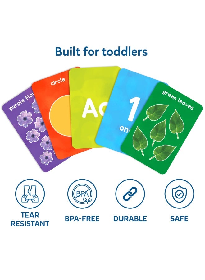 Skillmatics Letters, Numbers, Shapes & Colors - Thick Flash Cards for Toddlers, Montessori Toys, Preschool Learning Activities, Learning Aids, Gifts for Kids Ages 1, 2, 3, 4 Years - Image 5