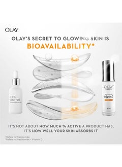Olay Vitamin C Kit For 2X Glow | Vitamin C Serum With Free Cleanser L Even Glow And Smooth Texture | With Niacinamide L Normal, Oily, Dry & Combination Skin L Parabens & Sulphate Free | Pack Of 2  - Image 5