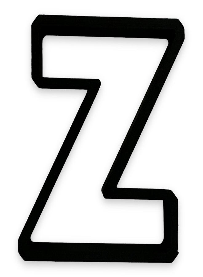Bundle of Fun Z Capital Block Letter Cookie Cutter with Easy to Push Design (3.5 inch) - Image 1