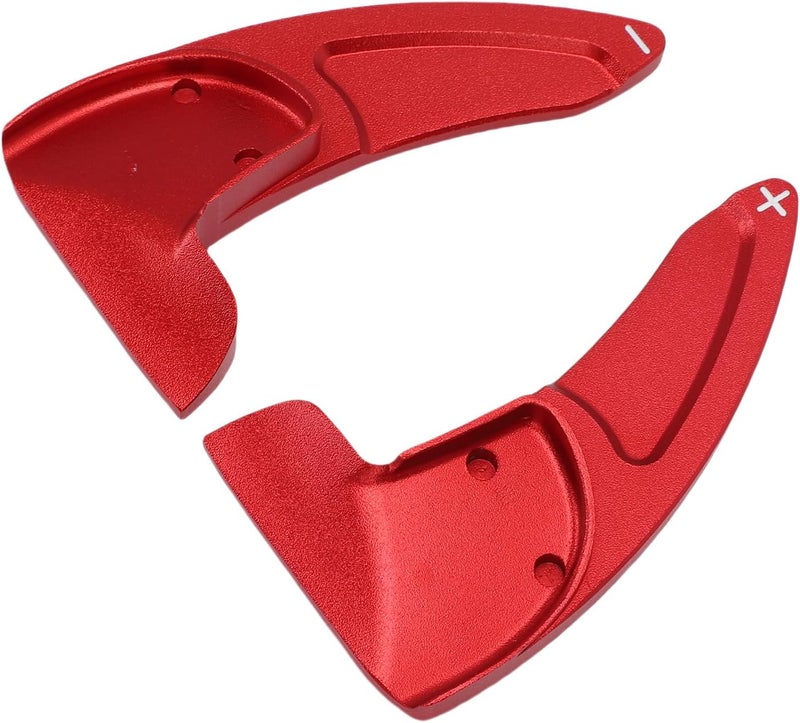 2PCS Steering Wheel Paddle Shifter Extension, Aluminum Alloy Shift Paddle Cover, Enhanced Gear Shifting Extension with Protection, Ideal for 2014-2021 Vehicles (Red) - Image 4