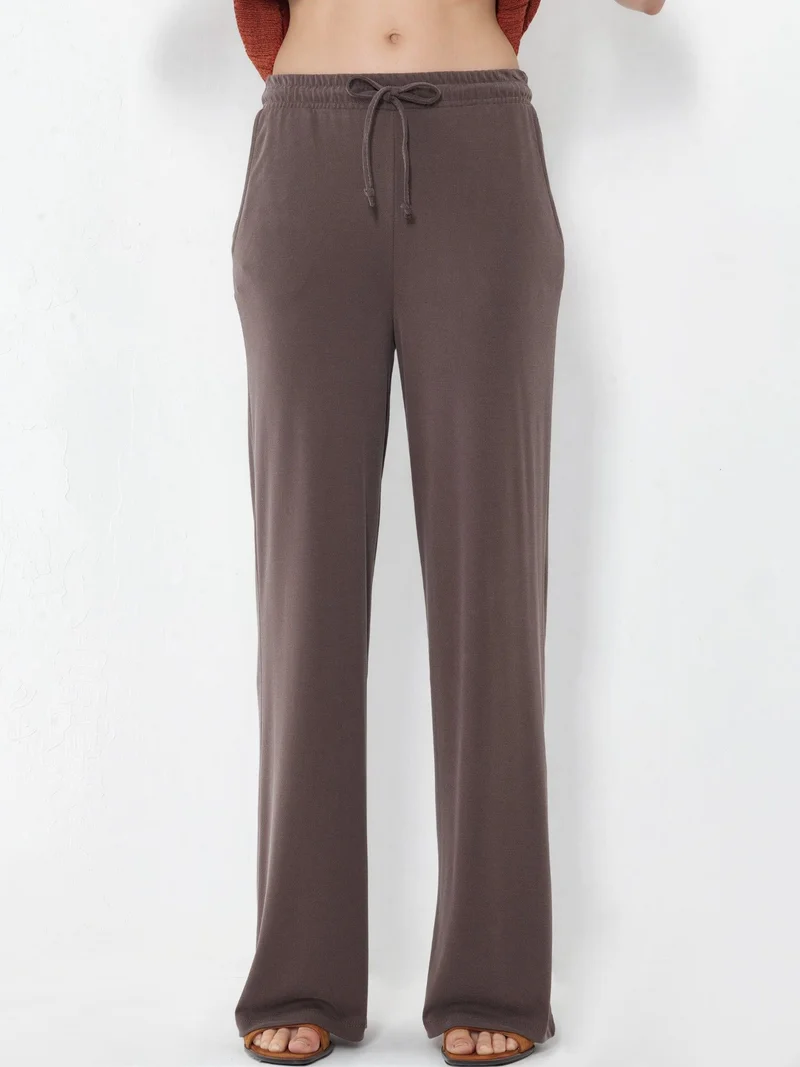 بوسيم BUSEM Women's Straight-leg Jersey Joggers