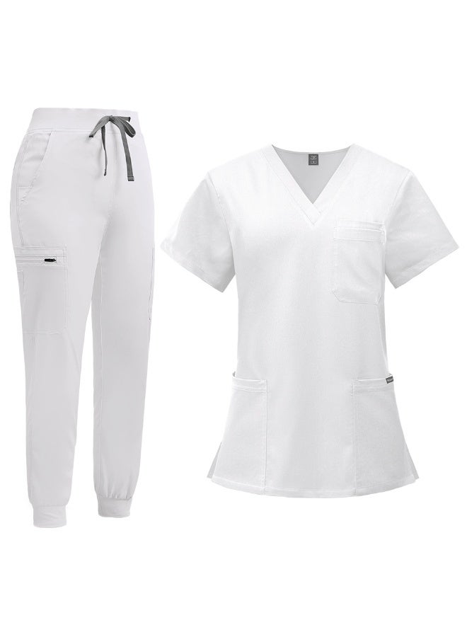 NIBEMINENT Doctor Nurse Work Wear Women  Surgical Gowns Healthcare Nursing Articles High-quality Scrub Sets - Image 1