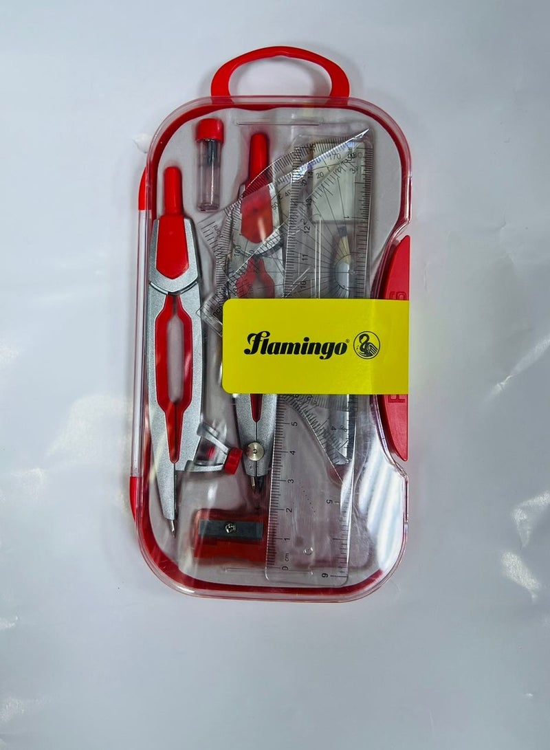 Flamingo Mathematical Drawing Instruments Multicolor for School and Office Uses - Image 1