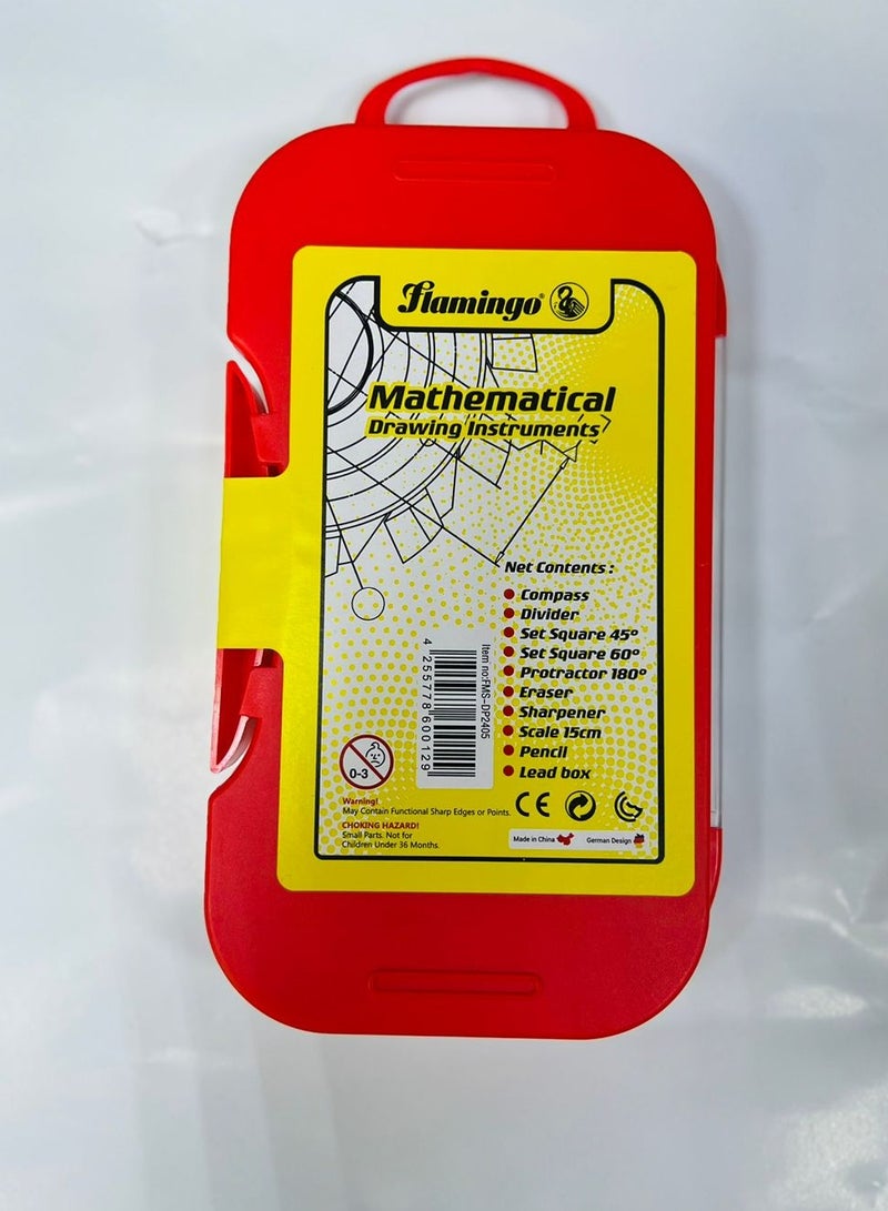 Flamingo Mathematical Drawing Instruments Multicolor for School and Office Uses - Image 2