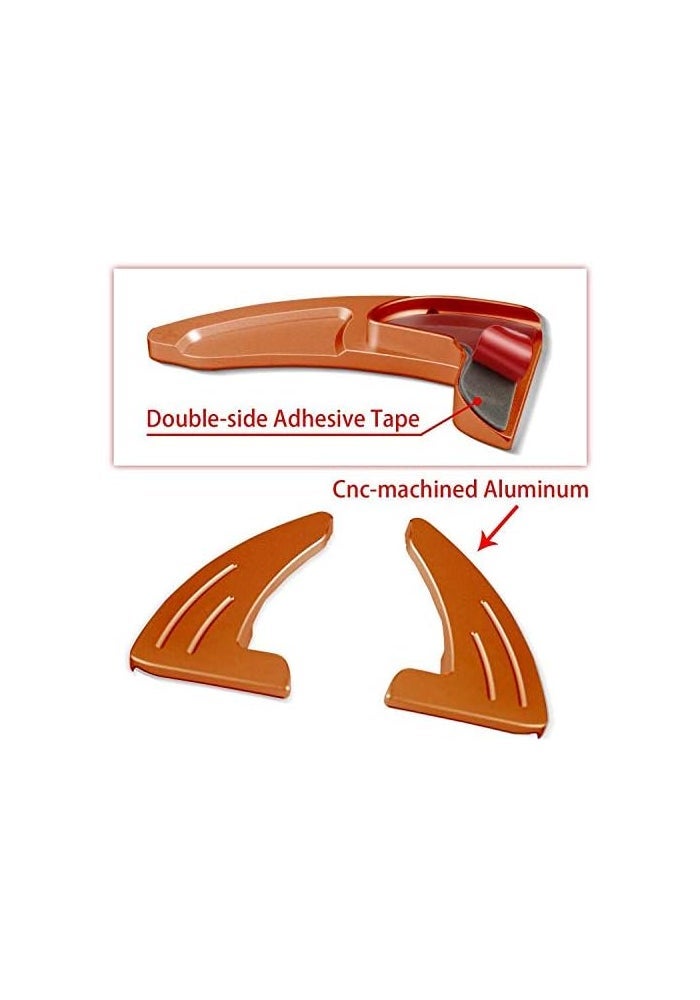 Bentolin Steering Wheel Shift Paddle Trim Covers - Orange - Image 4